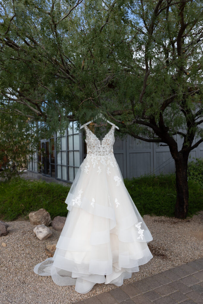 wedding day dress, wedding dress floral design