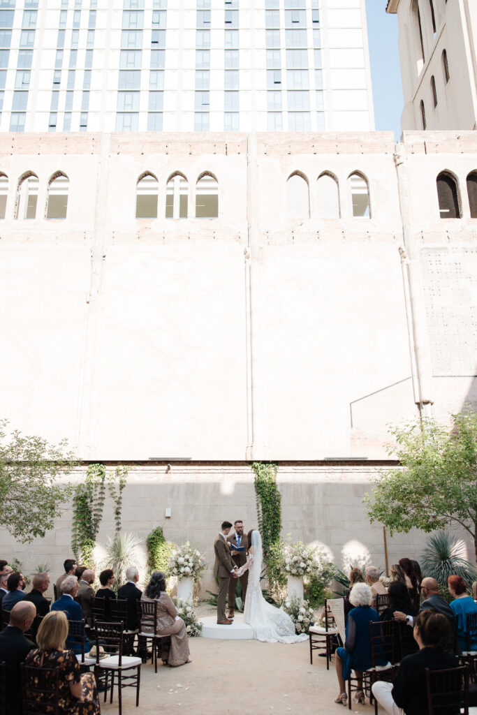 Luxury wedding photography Monroe Arizona during ceremony 