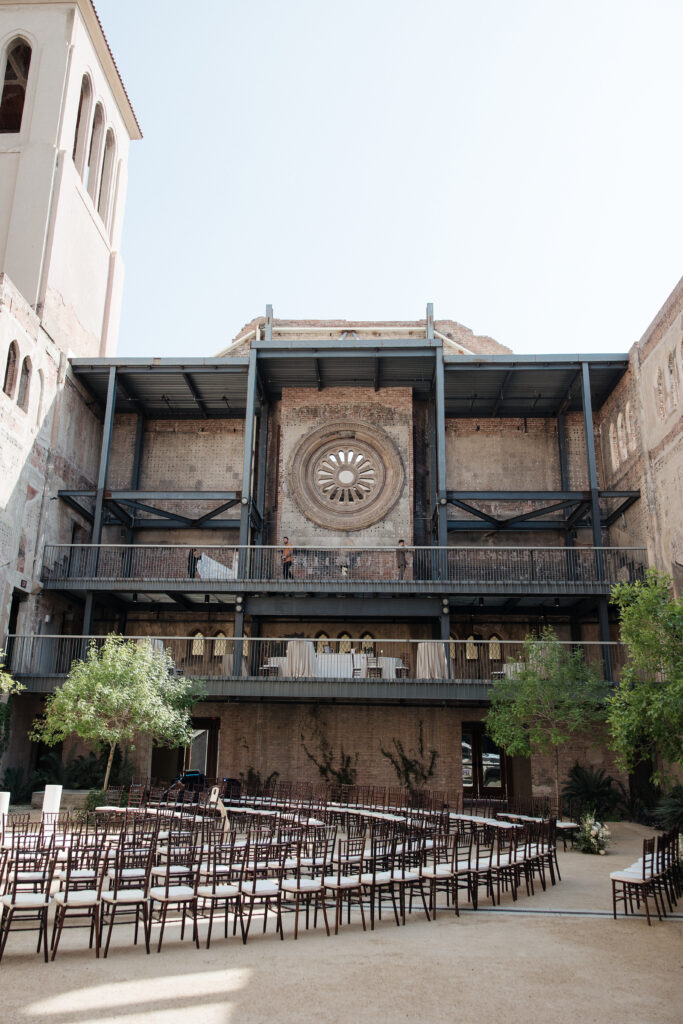 Luxury wedding photography showing ceremony details at Arizona downtown Phoenix venue 