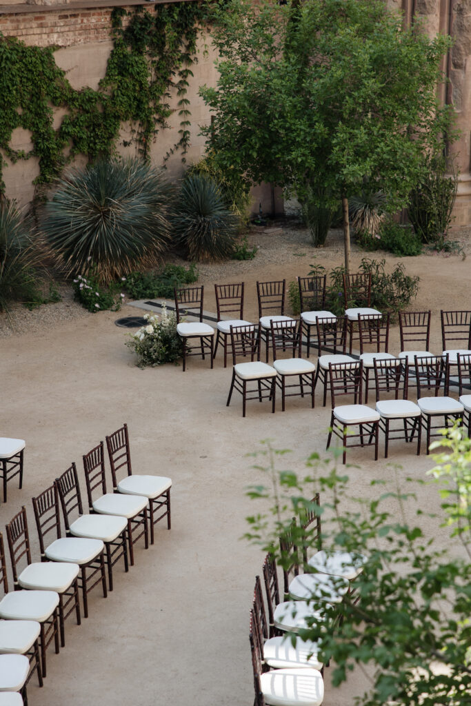 Luxury wedding photography showing ceremony details at Arizona venue 