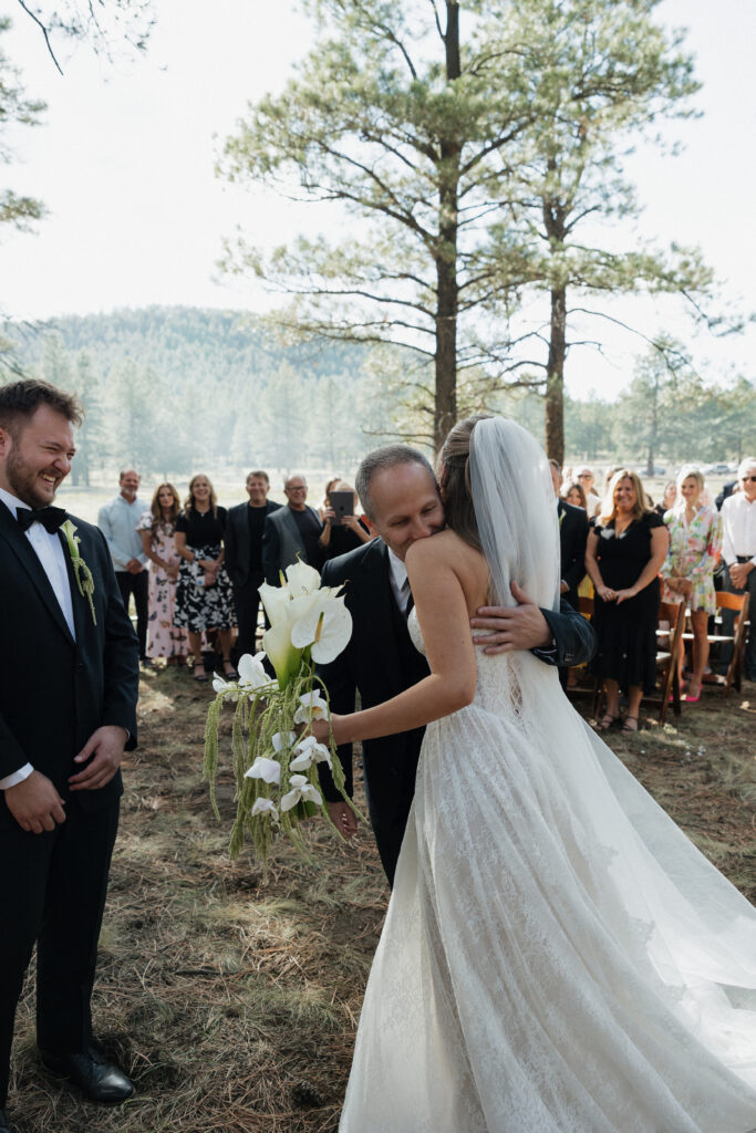 Sacred wedding ceremony moment timeless Flagstaff Arizona wedding photographer