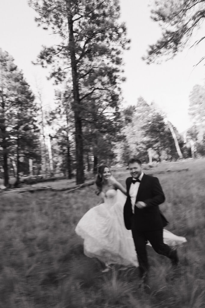 Romantic couple photography golden hour timeless Flagstaff Arizona wedding