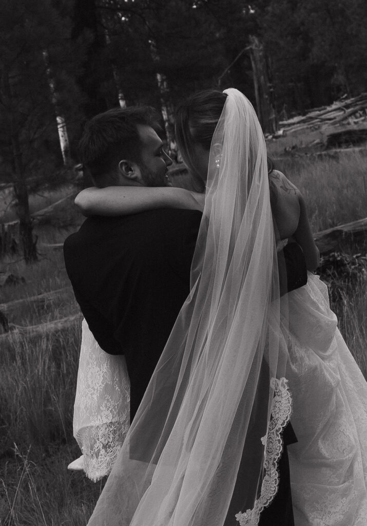 Romantic couple photography golden hour timeless Flagstaff Arizona wedding