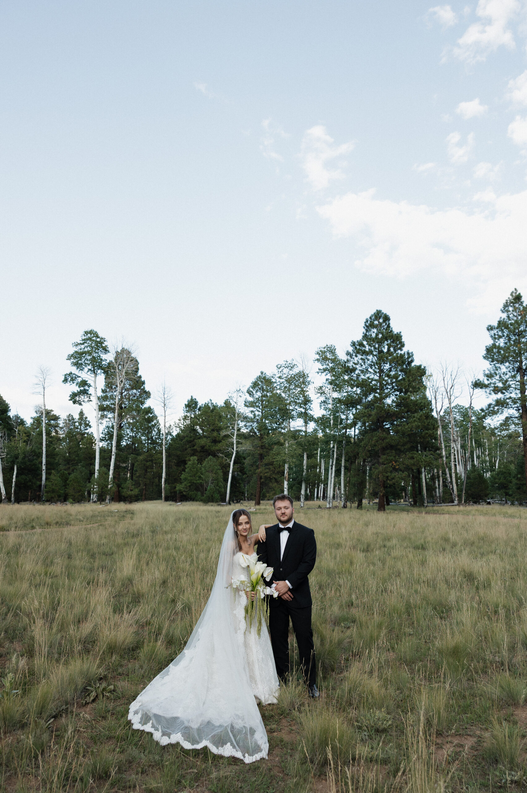 Romantic couple photography golden hour timeless Flagstaff Arizona wedding
